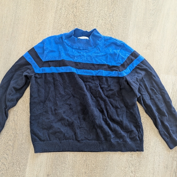 Women's Blue and Navy Sweatshirt - Picture 1 of 3